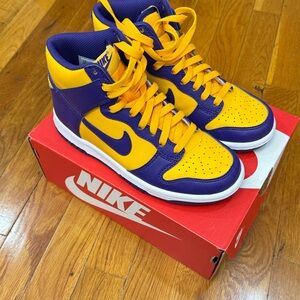Nike Kids Sneakers in Purple and Yellow